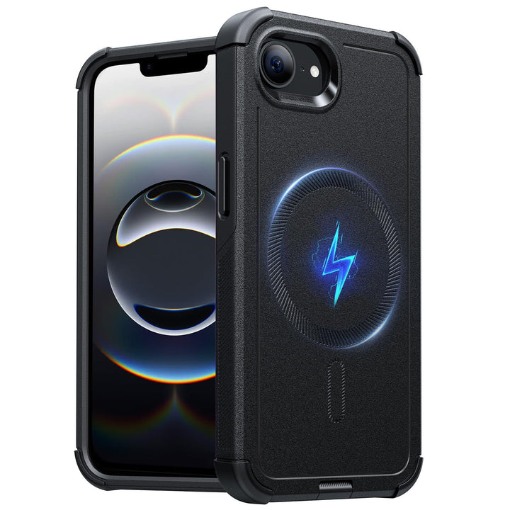 ESR for iPhone 17 Pro Max Case with Stash Stand, 7X Military-Grade Drop Protection with Camera Control, Shock-Absorbing Phone Rugged Cover, Compatible with MagSafe Accessories, Cyber Series, Black