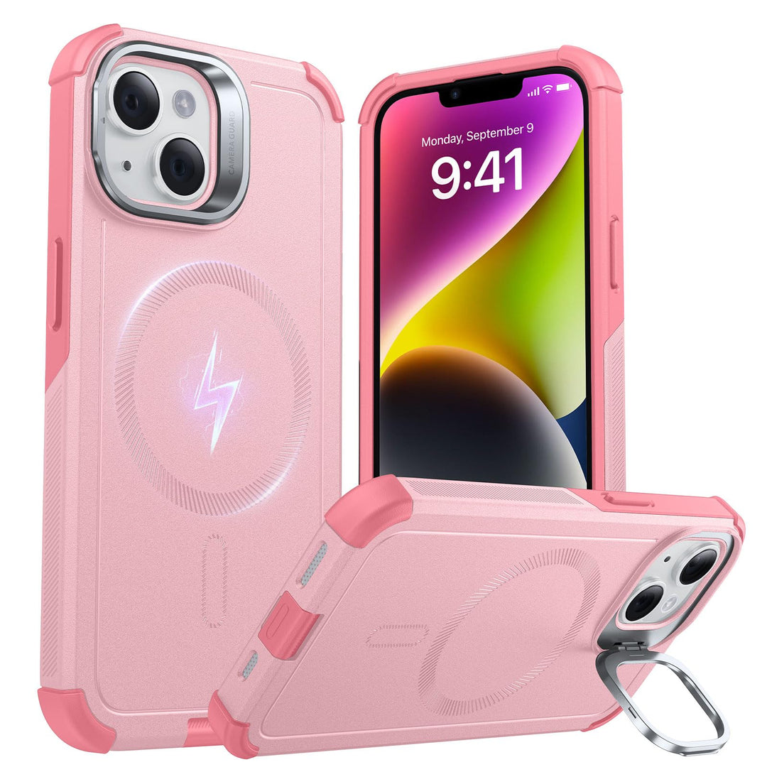 ESR for iPhone 17 Pro Max Case with Stash Stand, 7X Military-Grade Drop Protection with Camera Control, Shock-Absorbing Phone Rugged Cover, Compatible with MagSafe Accessories, Cyber Series, Black