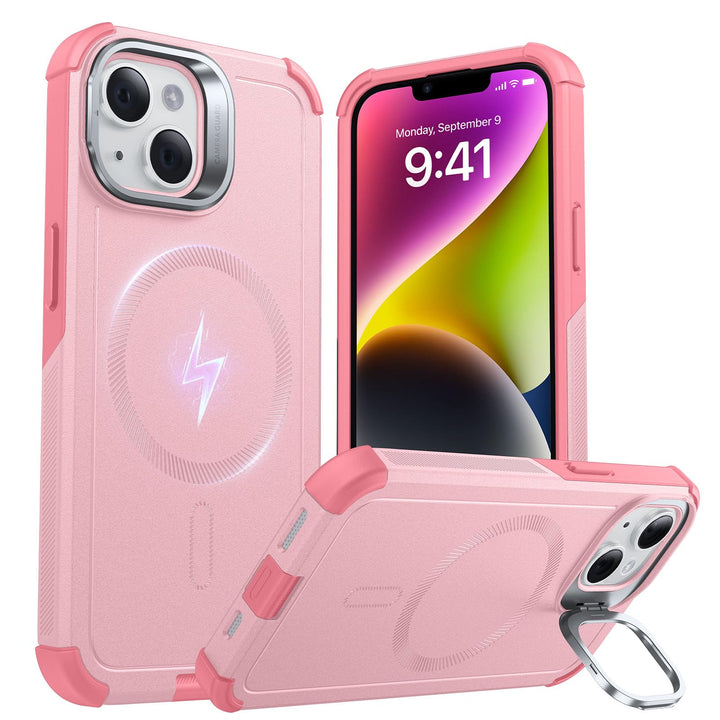 ESR for iPhone 17 Pro Max Case with Stash Stand, 7X Military-Grade Drop Protection with Camera Control, Shock-Absorbing Phone Rugged Cover, Compatible with MagSafe Accessories, Cyber Series, Black
