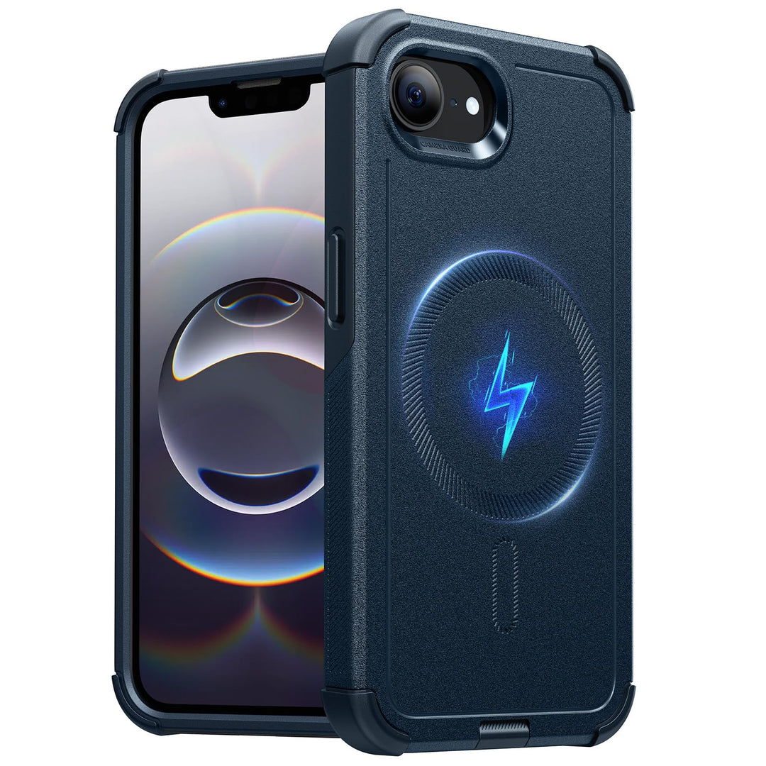 ESR for iPhone 17 Pro Max Case with Stash Stand, 7X Military-Grade Drop Protection with Camera Control, Shock-Absorbing Phone Rugged Cover, Compatible with MagSafe Accessories, Cyber Series, Black