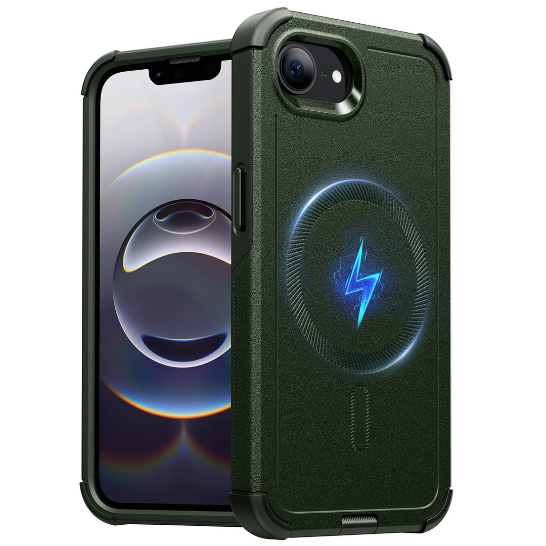 ESR for iPhone 17 Pro Max Case with Stash Stand, 7X Military-Grade Drop Protection with Camera Control, Shock-Absorbing Phone Rugged Cover, Compatible with MagSafe Accessories, Cyber Series, Black