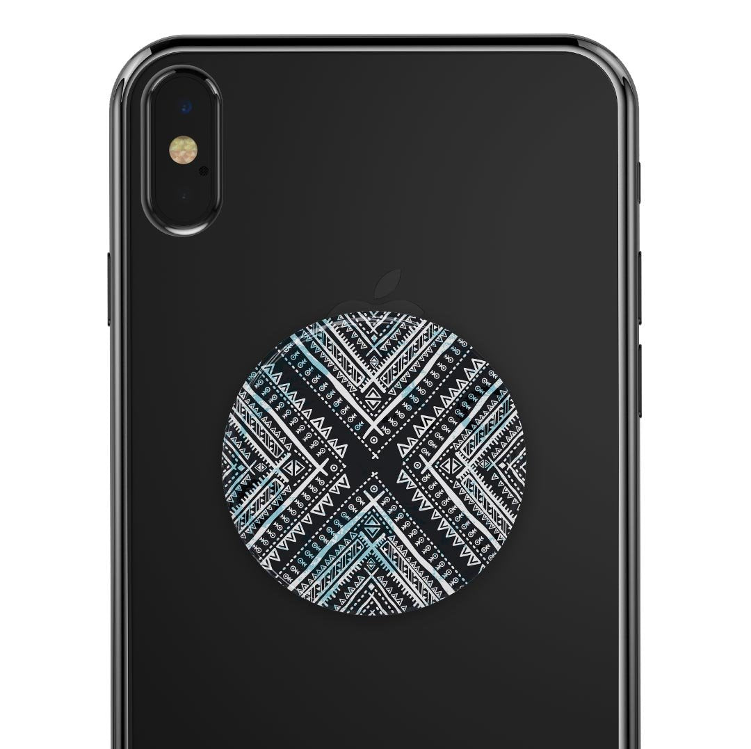 Ethnic Aztec Navy Point - Skin Kit for PopSockets and other Smartphone