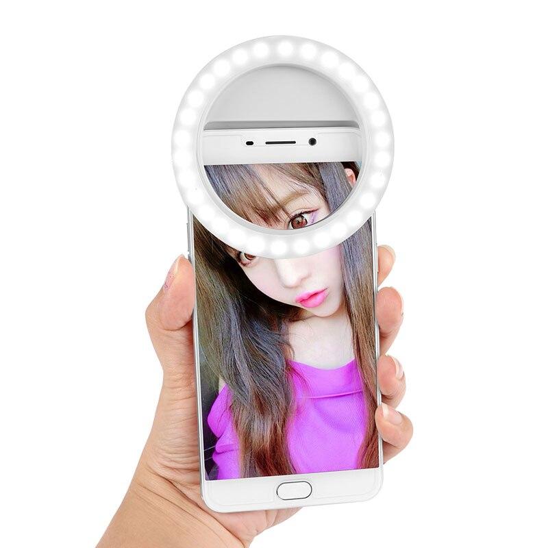 Rechargeable 30 LED Lamps Selfie Light For All Smartphones